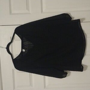 Old Navy black see through top